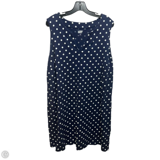 Dress Casual Short By Lands End In Polkadot Pattern, Size: 2x