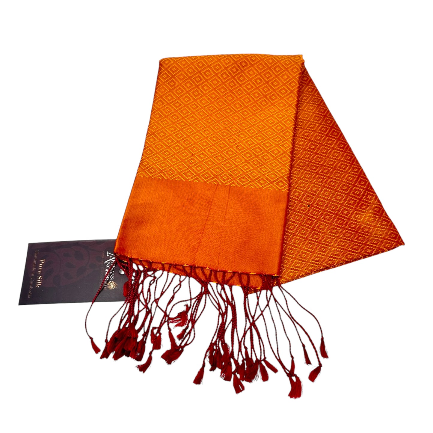 The Diamond Luxury Silk Scarf By Artisans Angkor