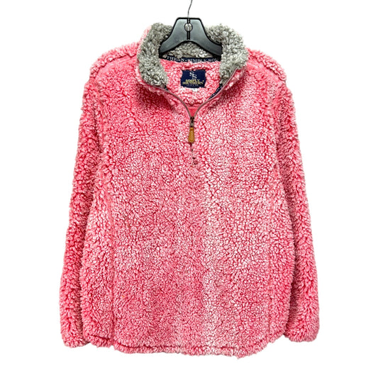 Jacket Fleece By Simply Southern In Pink, Size: L