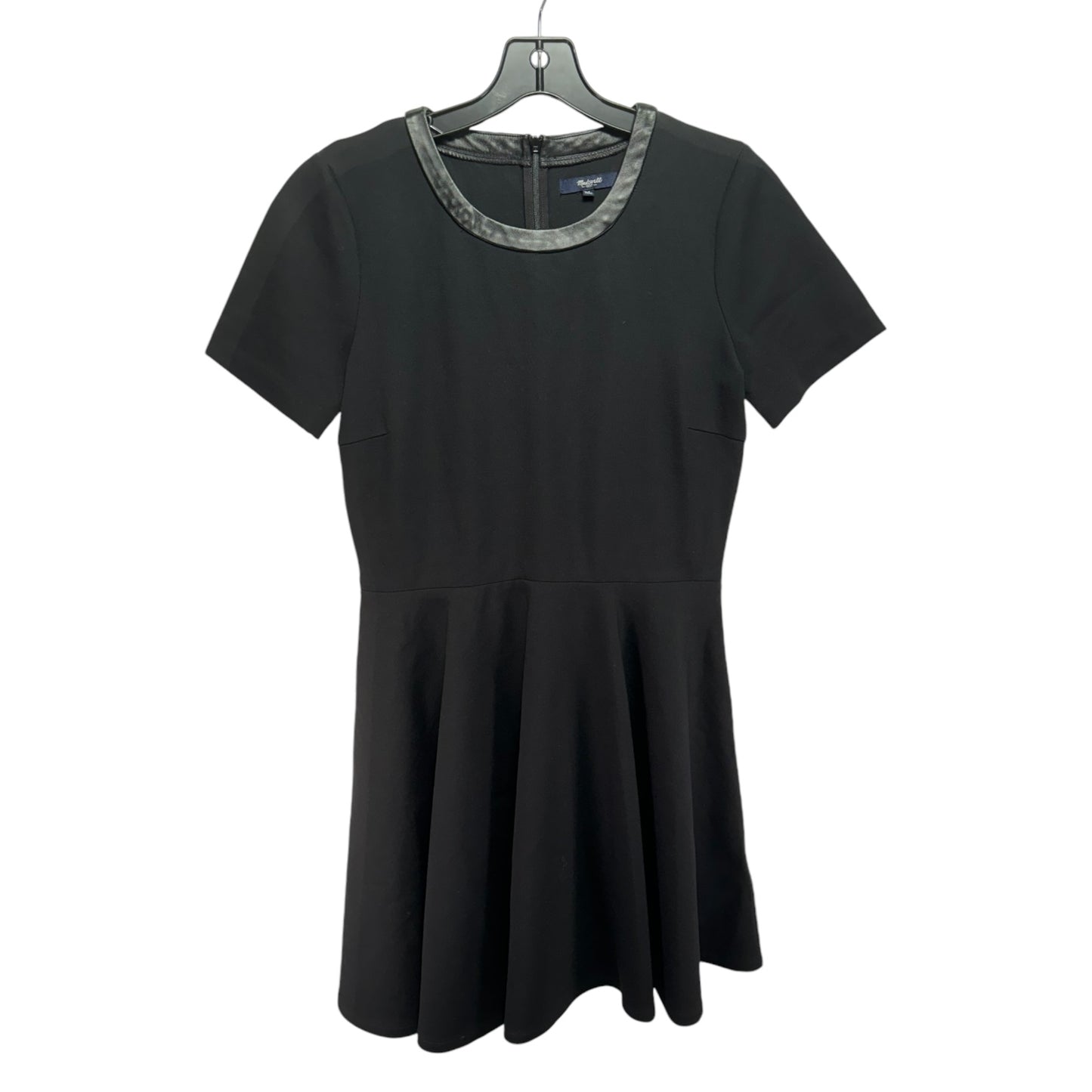 Faux Leather Collar Dress Casual Short By Madewell In Black, Size: M