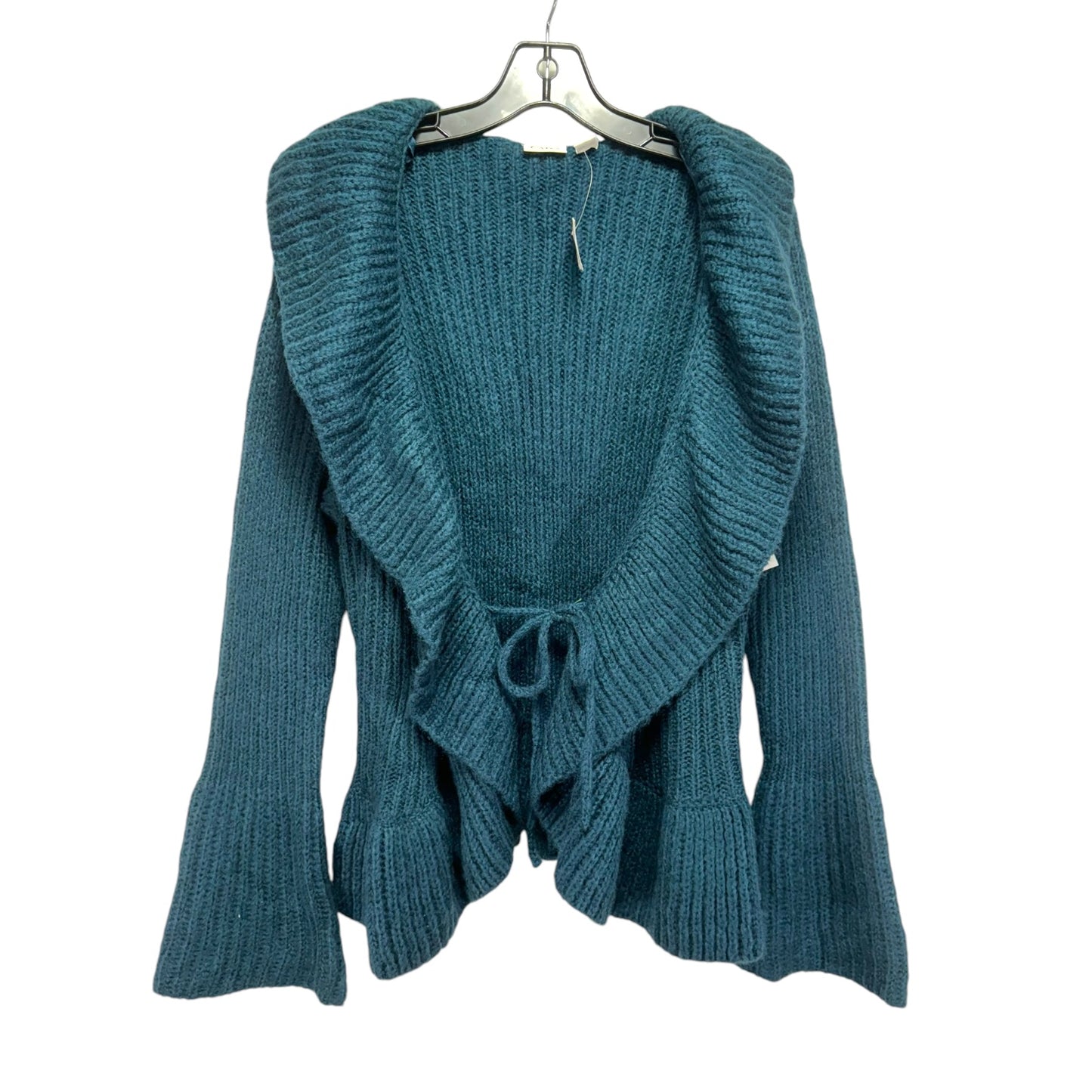 Sweater Cardigan By Cato In Teal, Size: Xl