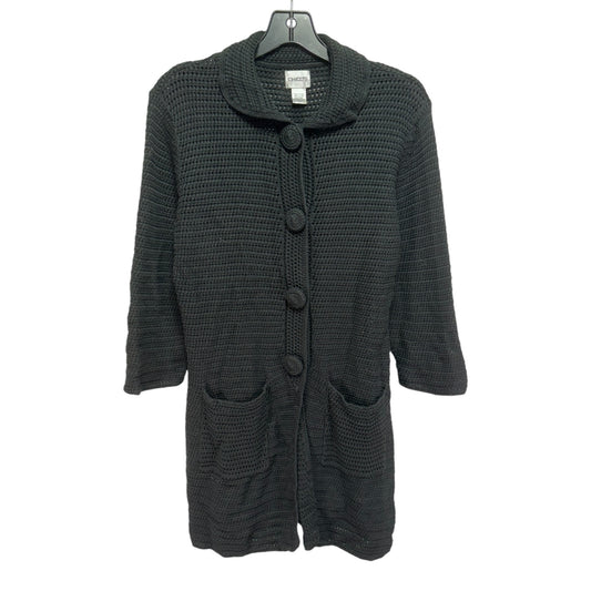 Sweater Cardigan By Chicos In Black, Size: S