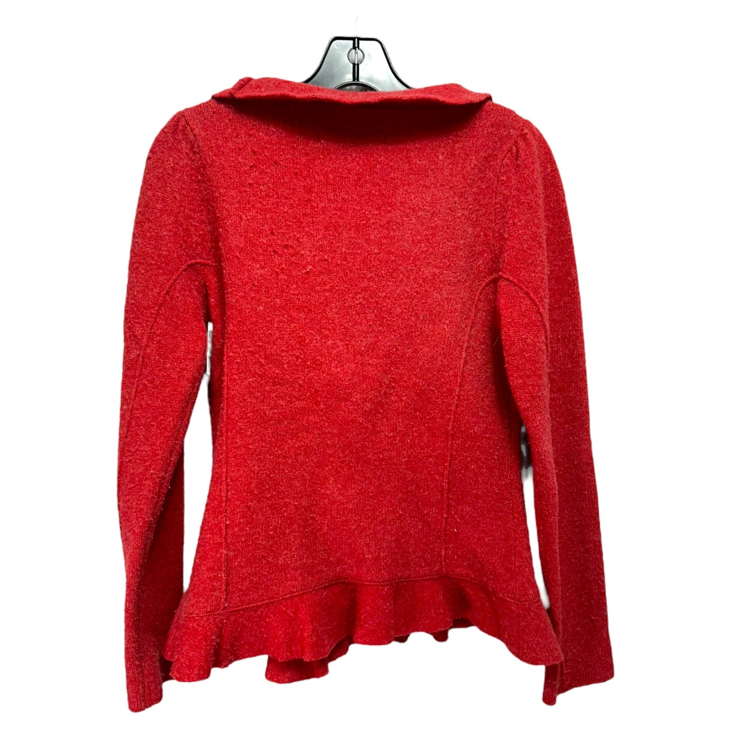 Sweater Cardigan By Cartonnier In Red, Size: M