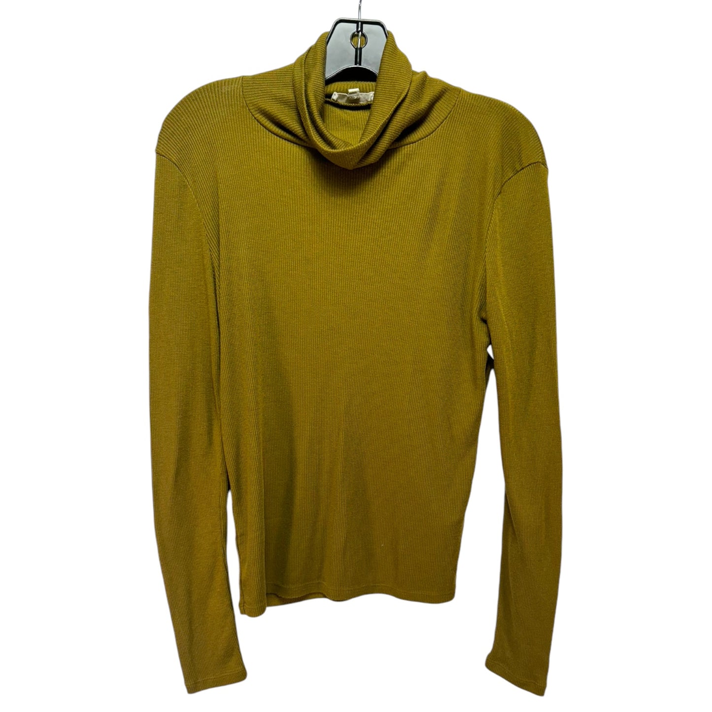 Ribbed Top Long Sleeve By Madewell In Green, Size: M