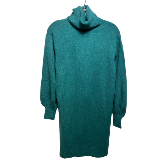 Turtleneck Sweater Dress By J. Crew In Teal, Size: S