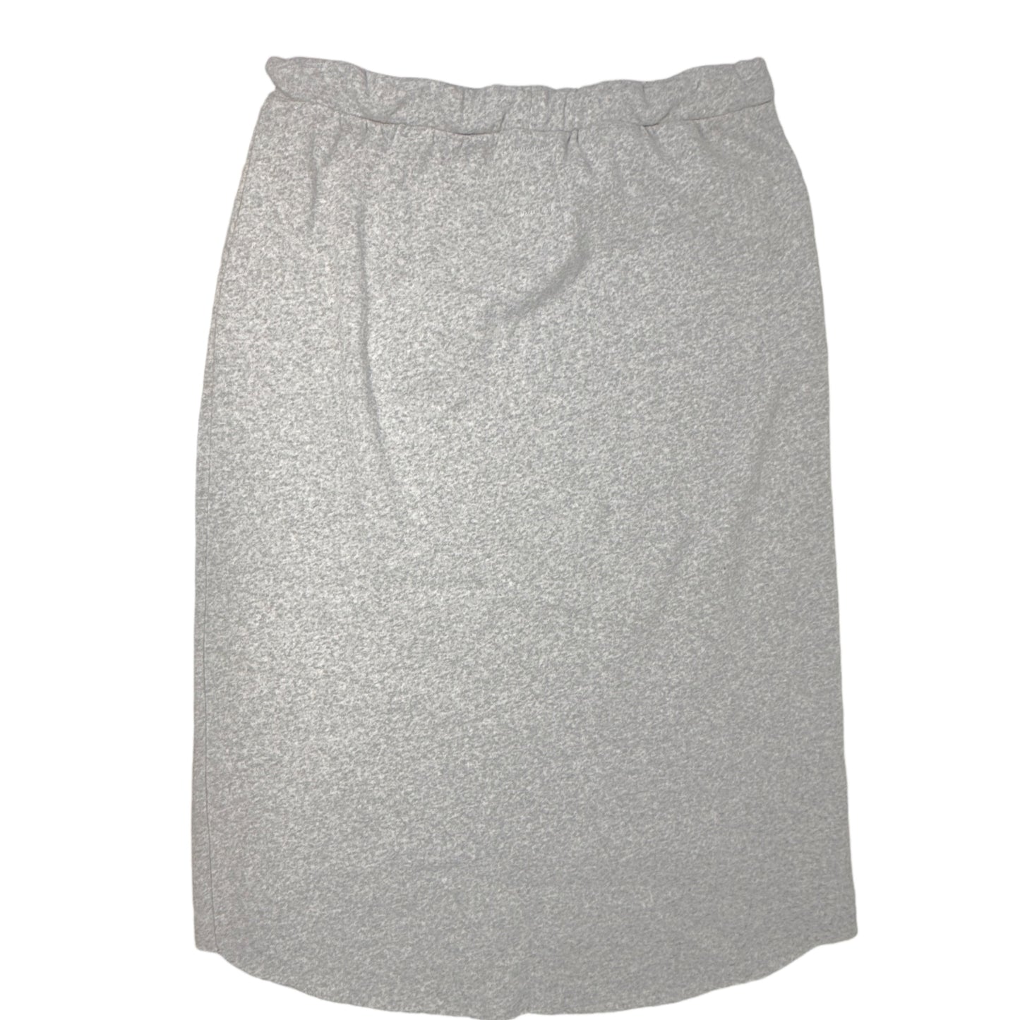 Cotton Fleece Hi-Lo Midi Skirt By Chaser In Grey, Size: L