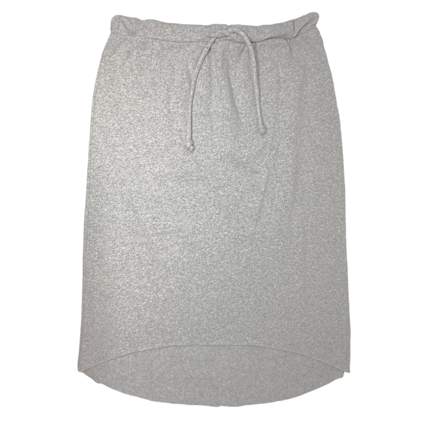 Cotton Fleece Hi-Lo Midi Skirt By Chaser In Grey, Size: L