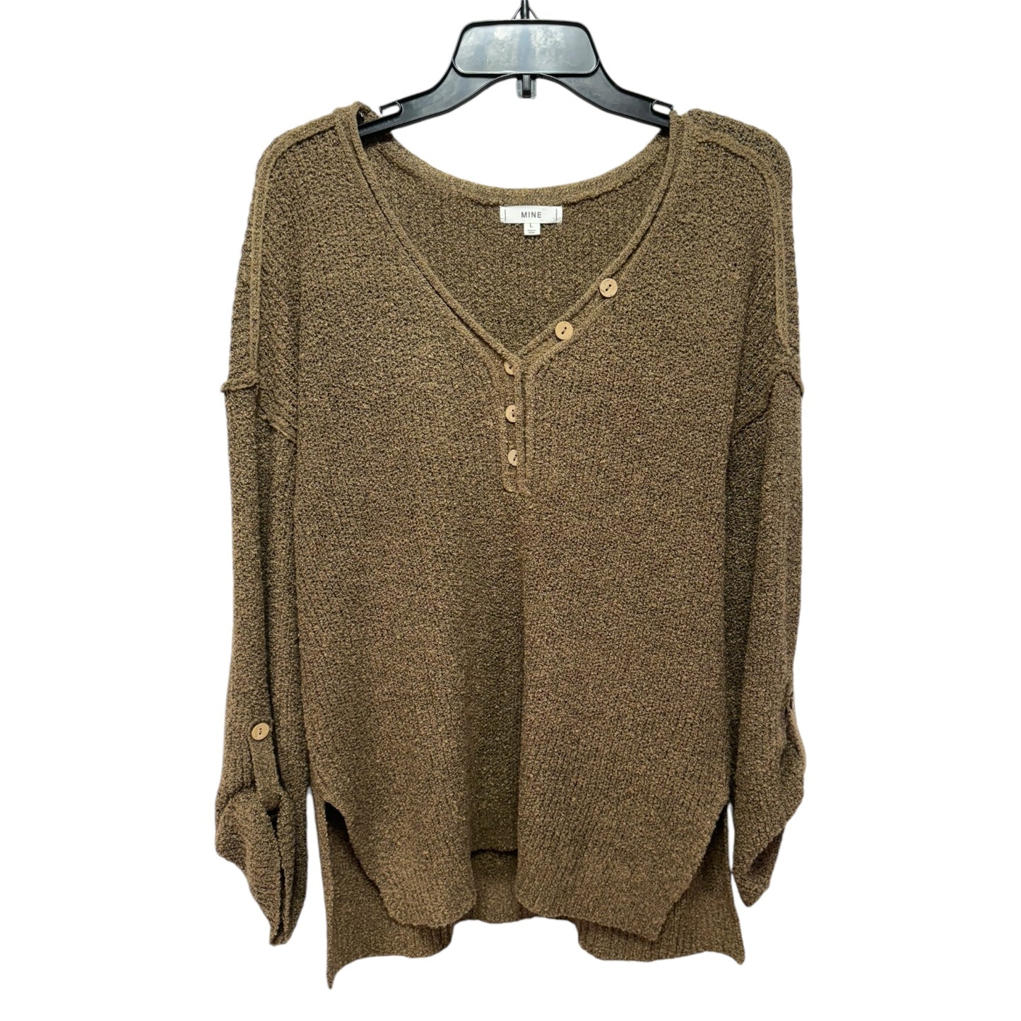 Sweater By Mine In Brown, Size: L