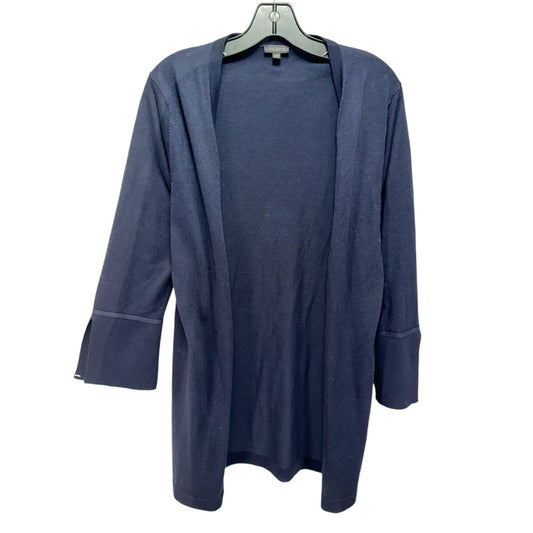 Sweater Cardigan By Talbots In Navy, Size: L