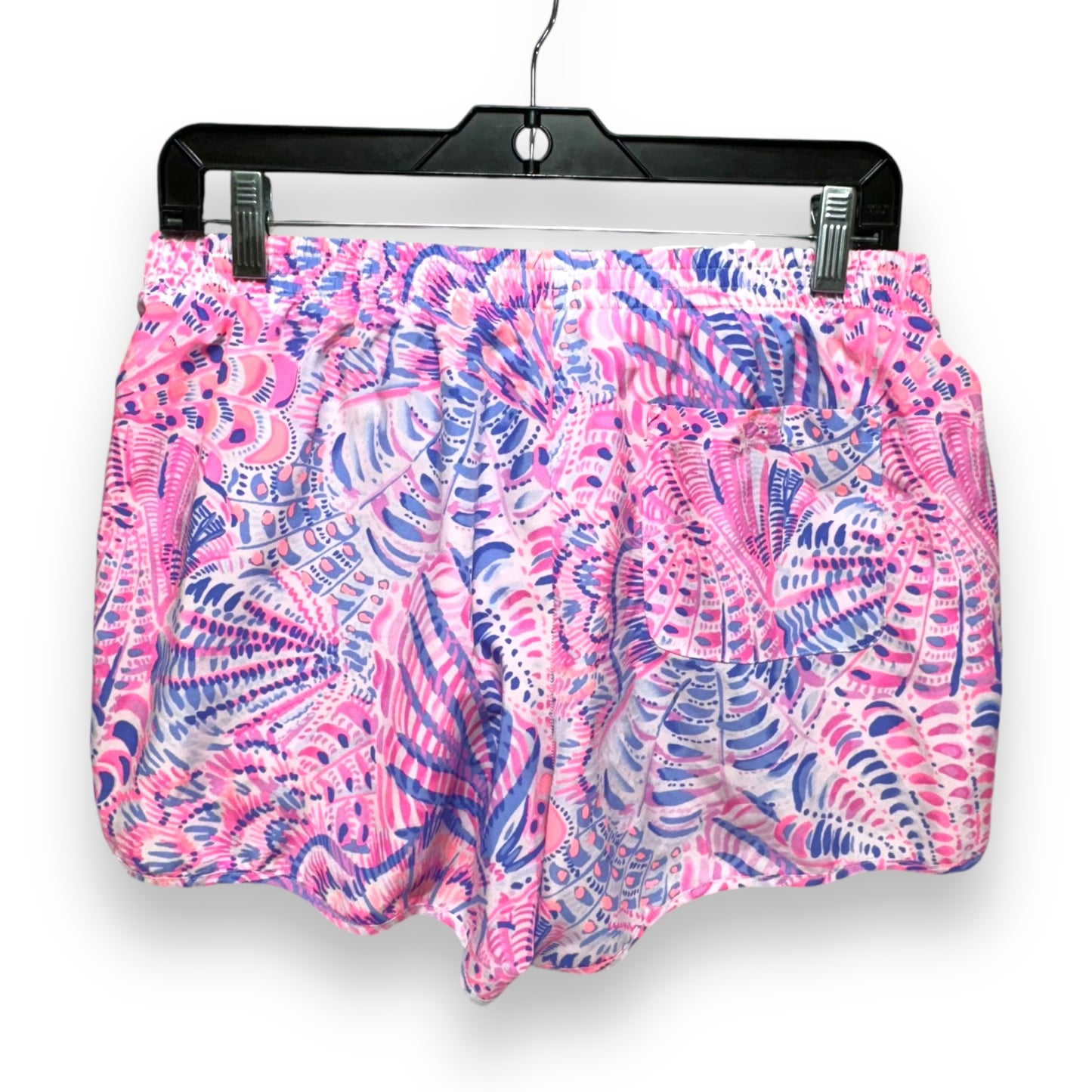 Luxletic 4 Ocean Trail Short Designer By Lilly Pulitzer In Raz Berry Sea You Soon, Size: L