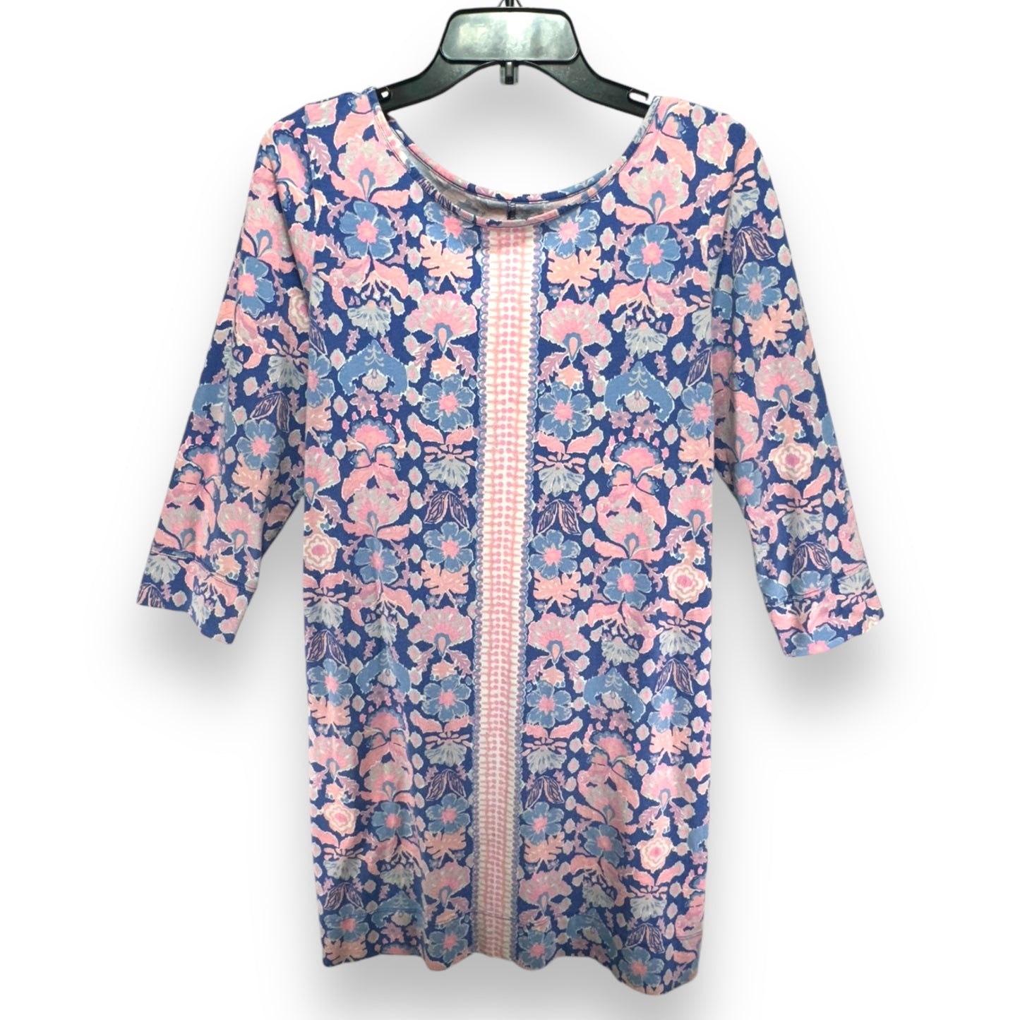 Marlowe Shirt Dress Designer By Lilly Pulitzer In Iris Blue Werk It, Size: Medium