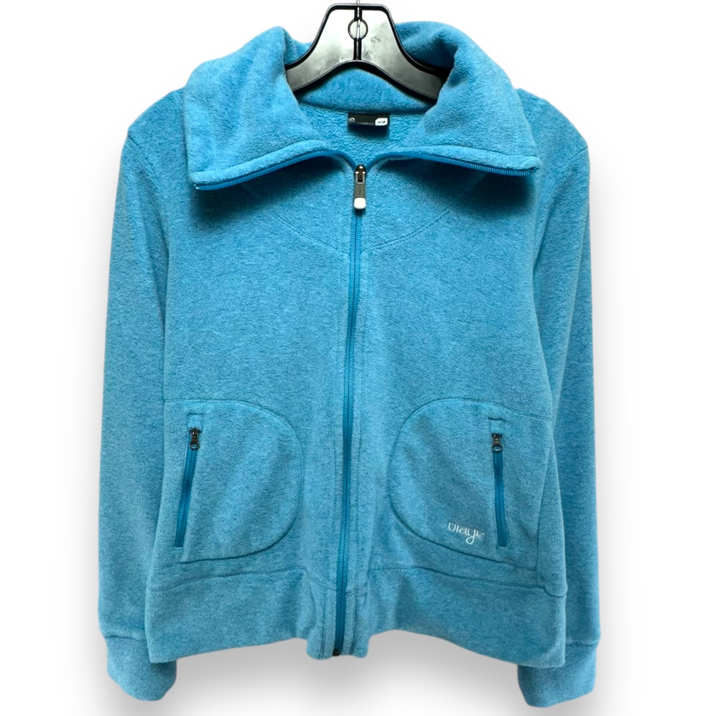 Jacket Fleece By orage In Blue, Size: S