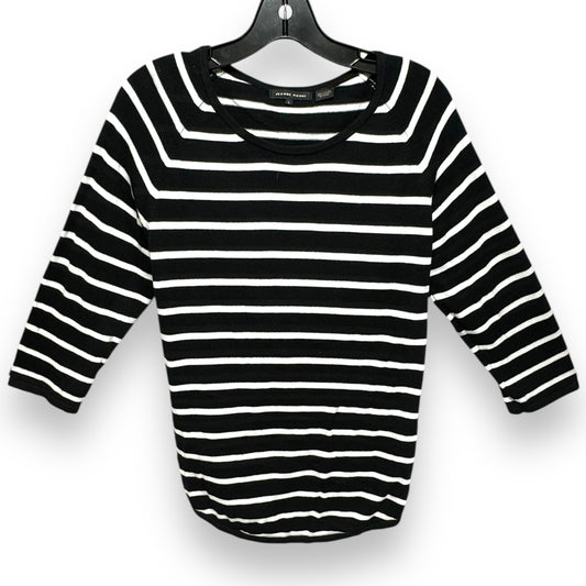 Sweater By Jeanne Pierre In Striped Pattern, Size: L