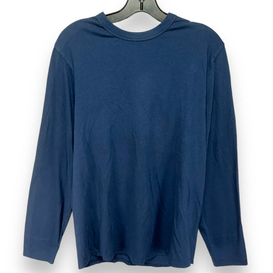 Top Long Sleeve By Banana Republic In Navy, Size: M