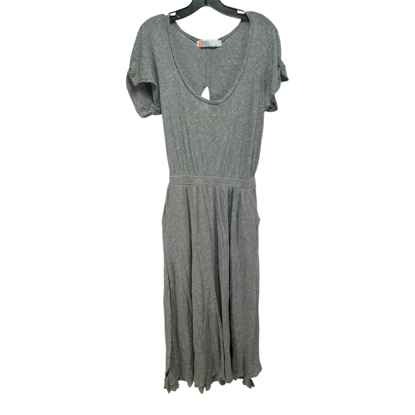 Audrina Cut Out Maxi Dress By Free People In Grey, Size: S