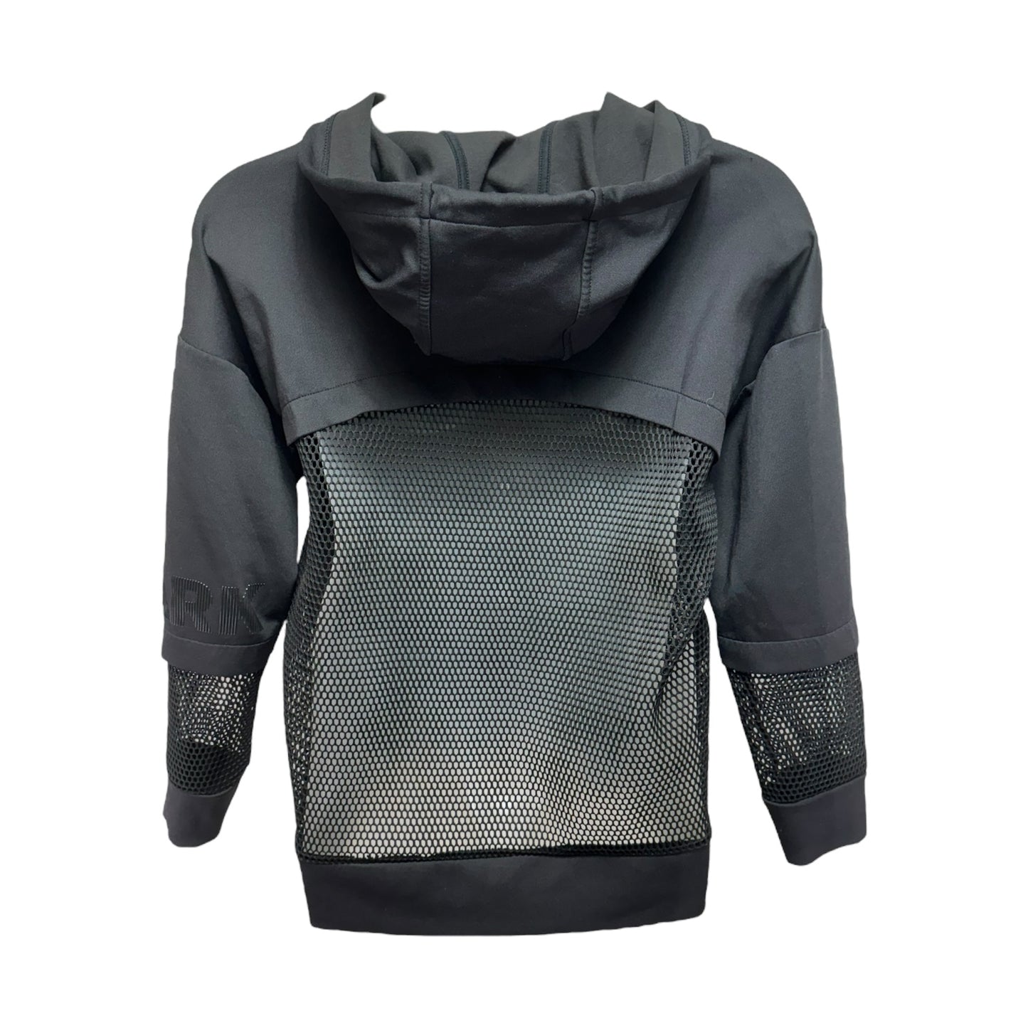 Mesh Cutout Sweatshirt Hoodie By Ivy Park In Black, Size: L