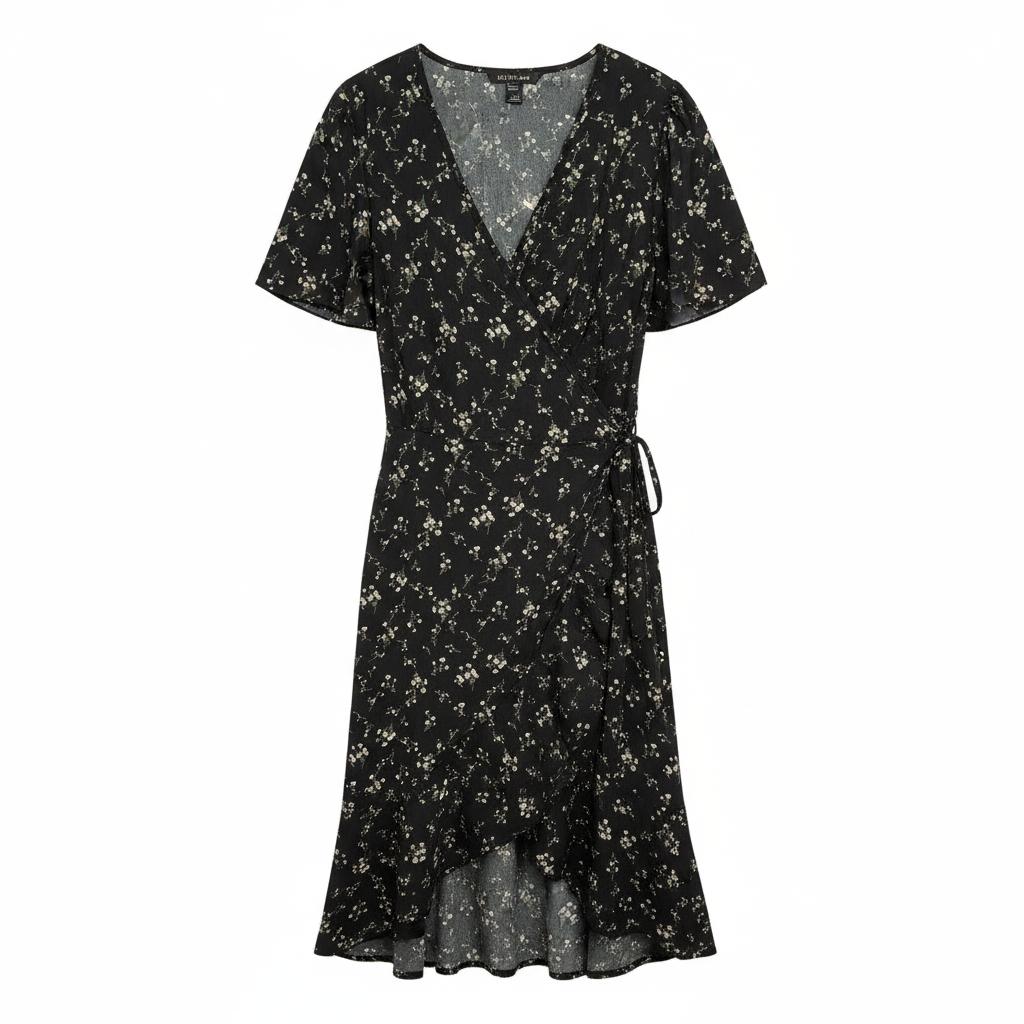 Wrap Dress Casual Maxi By Shein In Floral Print, Size: 3x