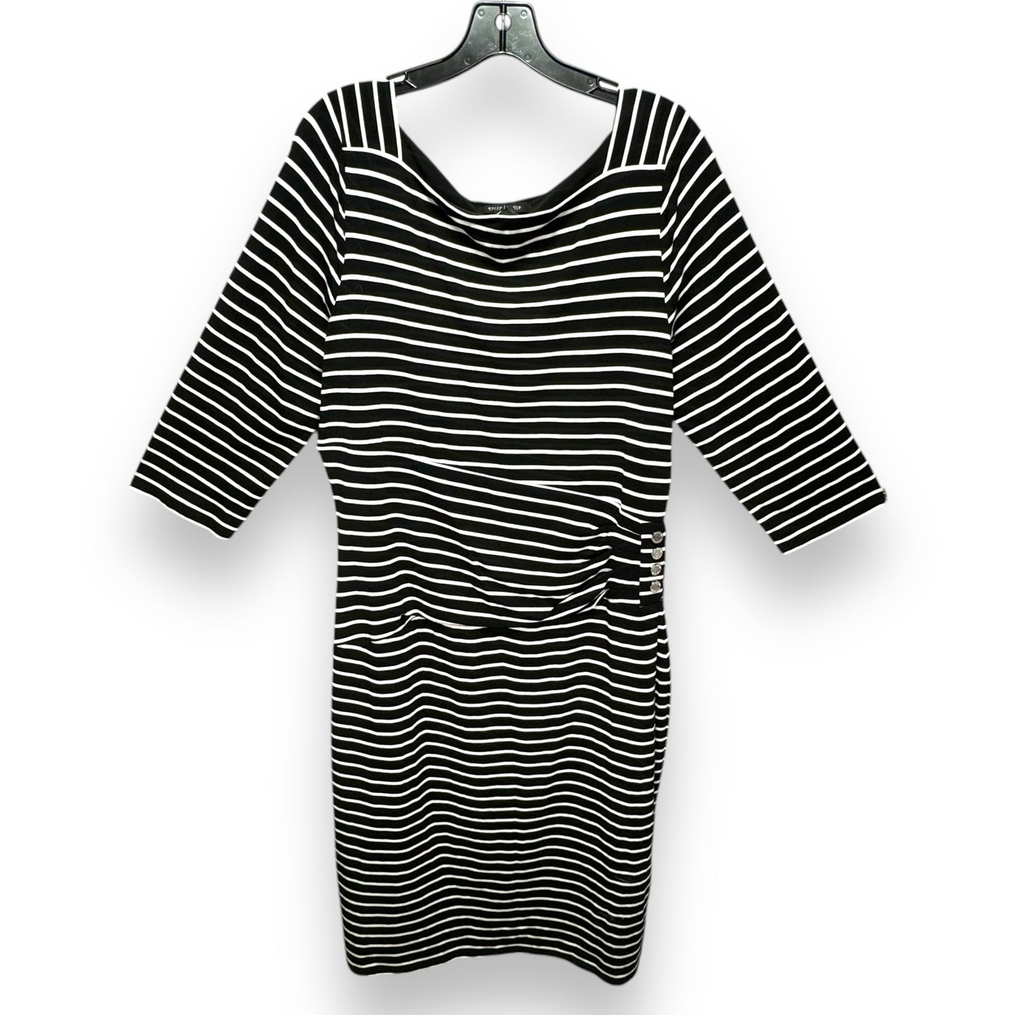 Dress Casual Midi By White House Black Market In Striped Pattern, Size: Xl