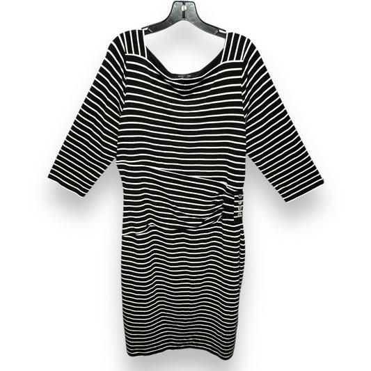 Dress Casual Midi By White House Black Market In Striped Pattern, Size: Xl