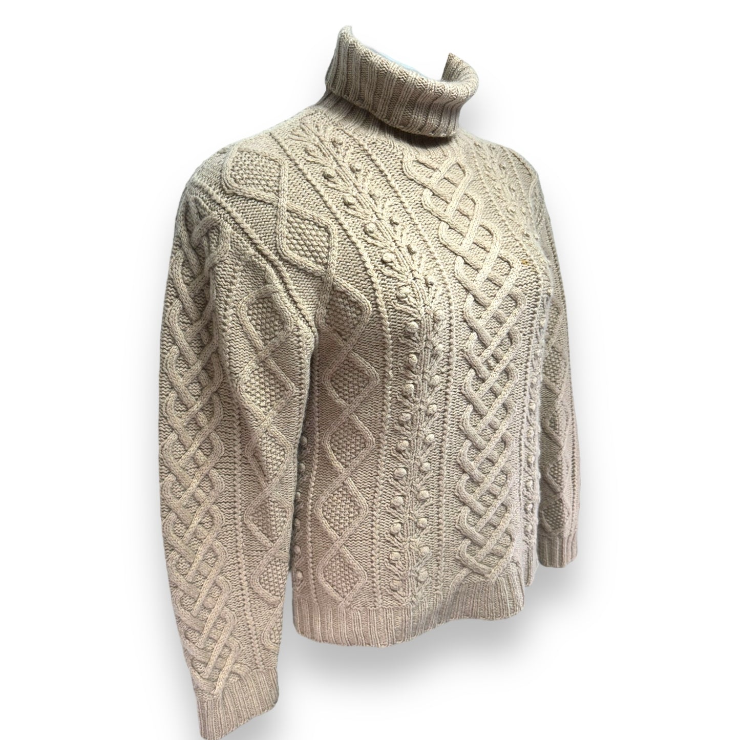 Sweater Cashmere By mariele white In Tan, Size: L