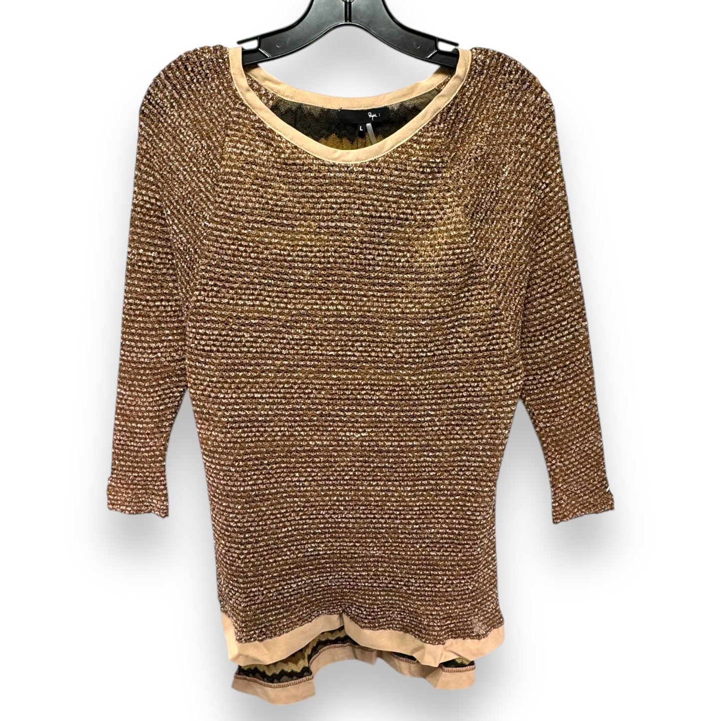 Sweater By Ryu In Brown, Size: L