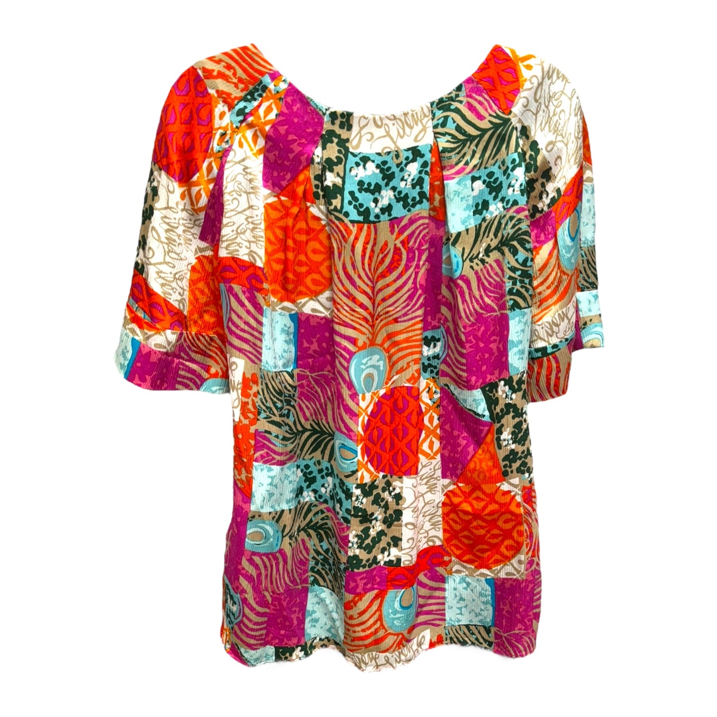 Keating Silk Blouse Designer By Lilly Pulitzer In Multi-colored, Size: 6