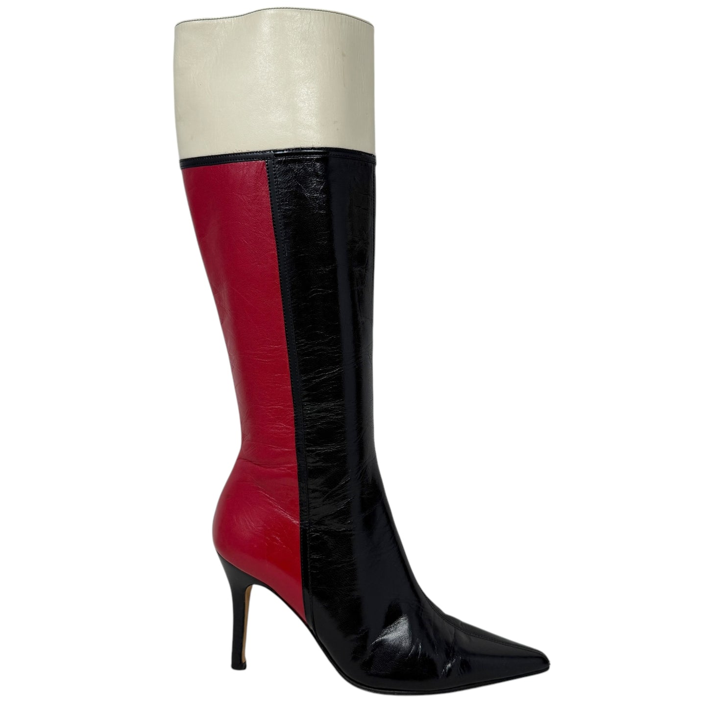 Colorblock Stiletto Knee High Boots Designer By Kate Spade In Multi-colored, Size: 6