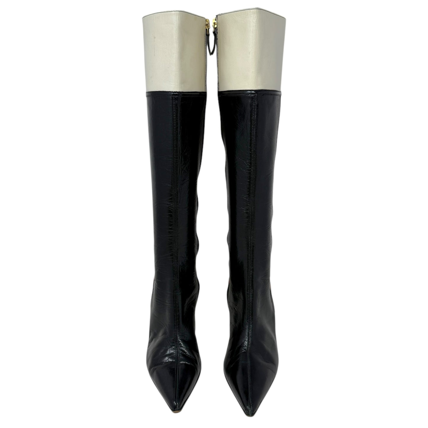 Colorblock Stiletto Knee High Boots Designer By Kate Spade In Multi-colored, Size: 6