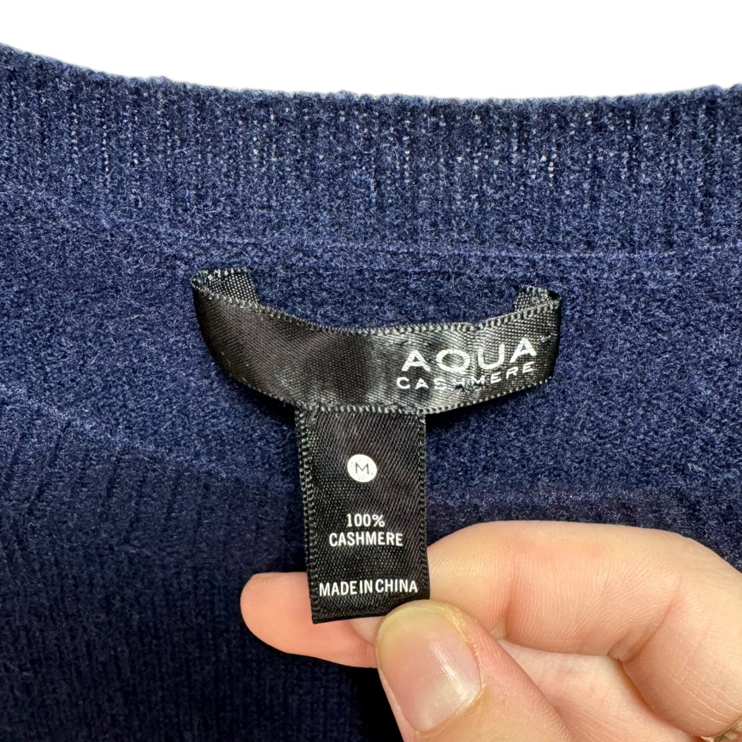 Sweater Cashmere By Aqua In Blue & Pink, Size: M