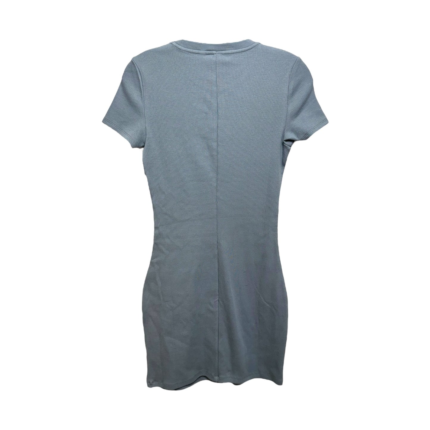 Ribbed Crewneck Dress Casual Short By TNA In Blue, Size: M