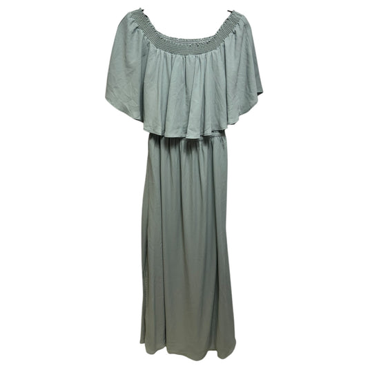 Hacienda Off Shoulder Maxi Dress By Show Me Your Mumu In Aqua, Size: L