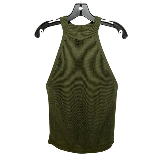 Knit Top Sleeveless By Banana Republic In Green, Size: S