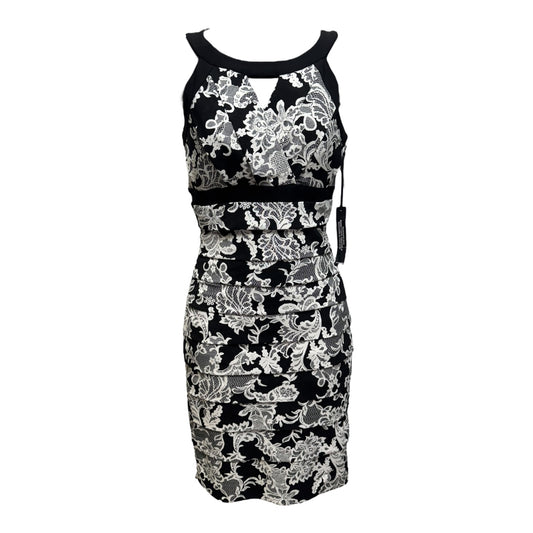 Bandage Cutout Dress Casual Short By White House Black Market In Black & White, Size: 0