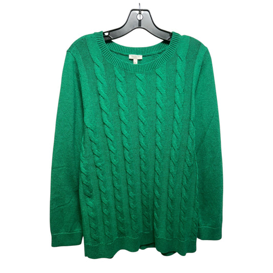 Sweater By Talbots In Green, Size: 1x