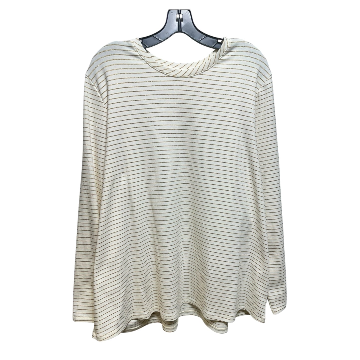 Top Long Sleeve By Lane Bryant In Striped Pattern, Size: 22