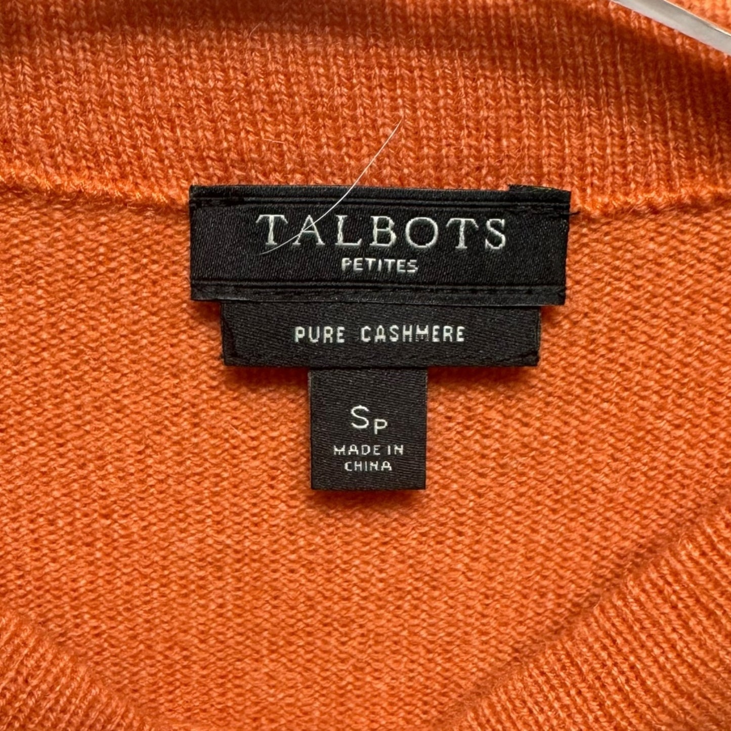 Sweater Cashmere By Talbots In Orange, Size: Sp