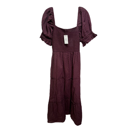 Dress Casual Maxi By And Now This In Maroon, Size: 1x