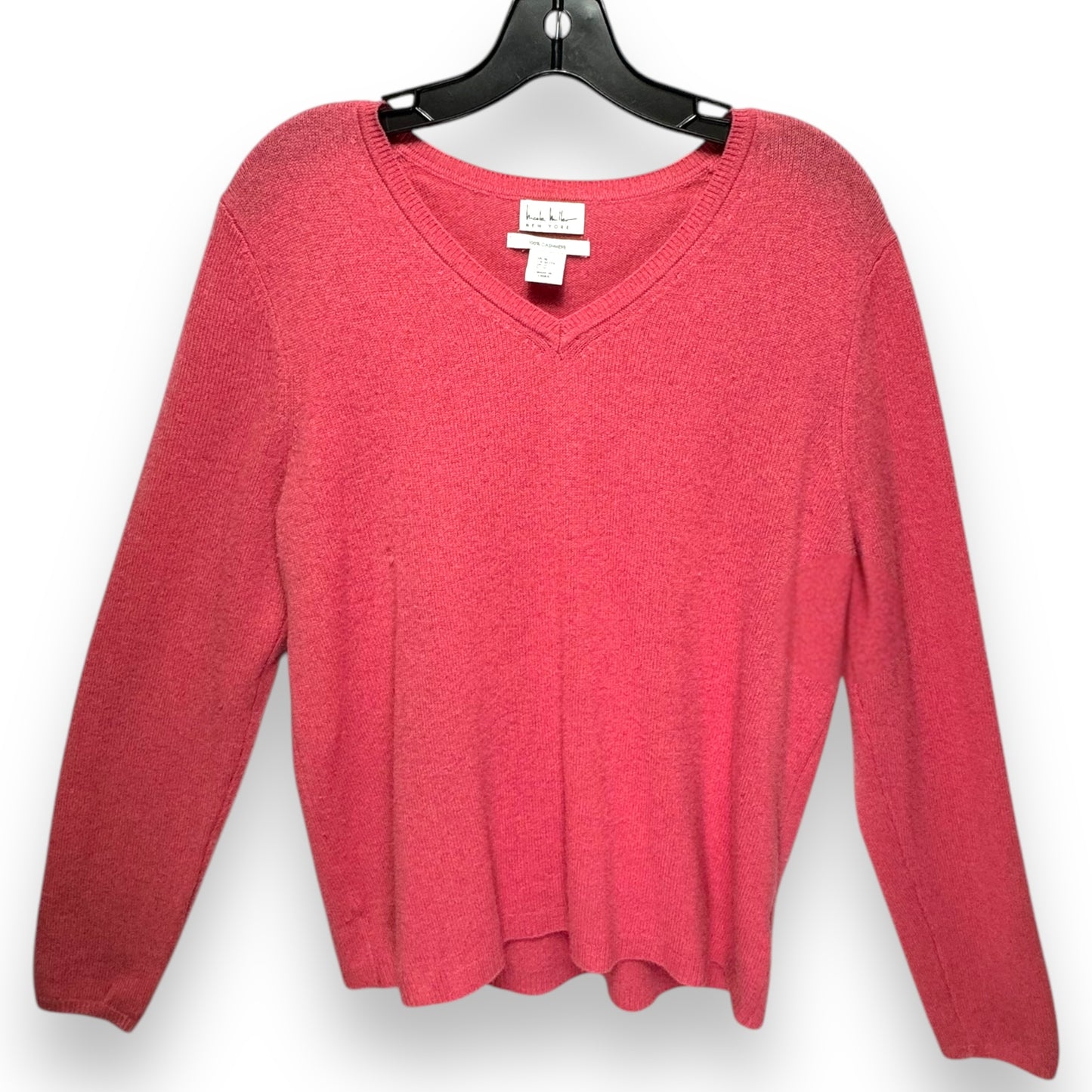 Sweater Cashmere By Nicole Miller In Pink, Size: Xl