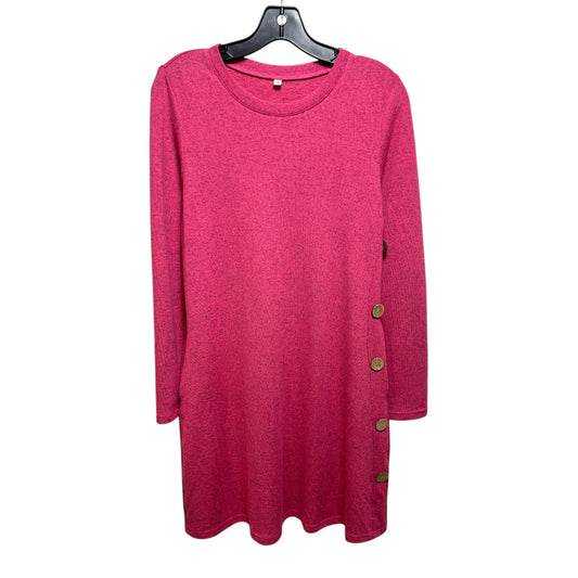 Button Dress Sweater Unbranded In Pink, Size: S