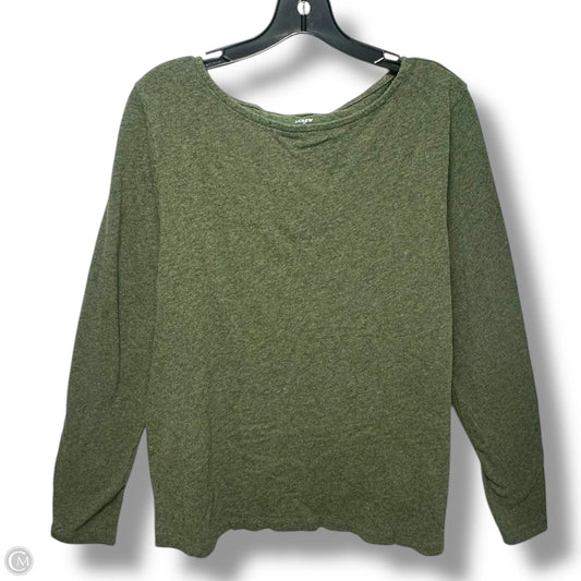 Top Long Sleeve Basic By J. Crew In Green, Size: Xl