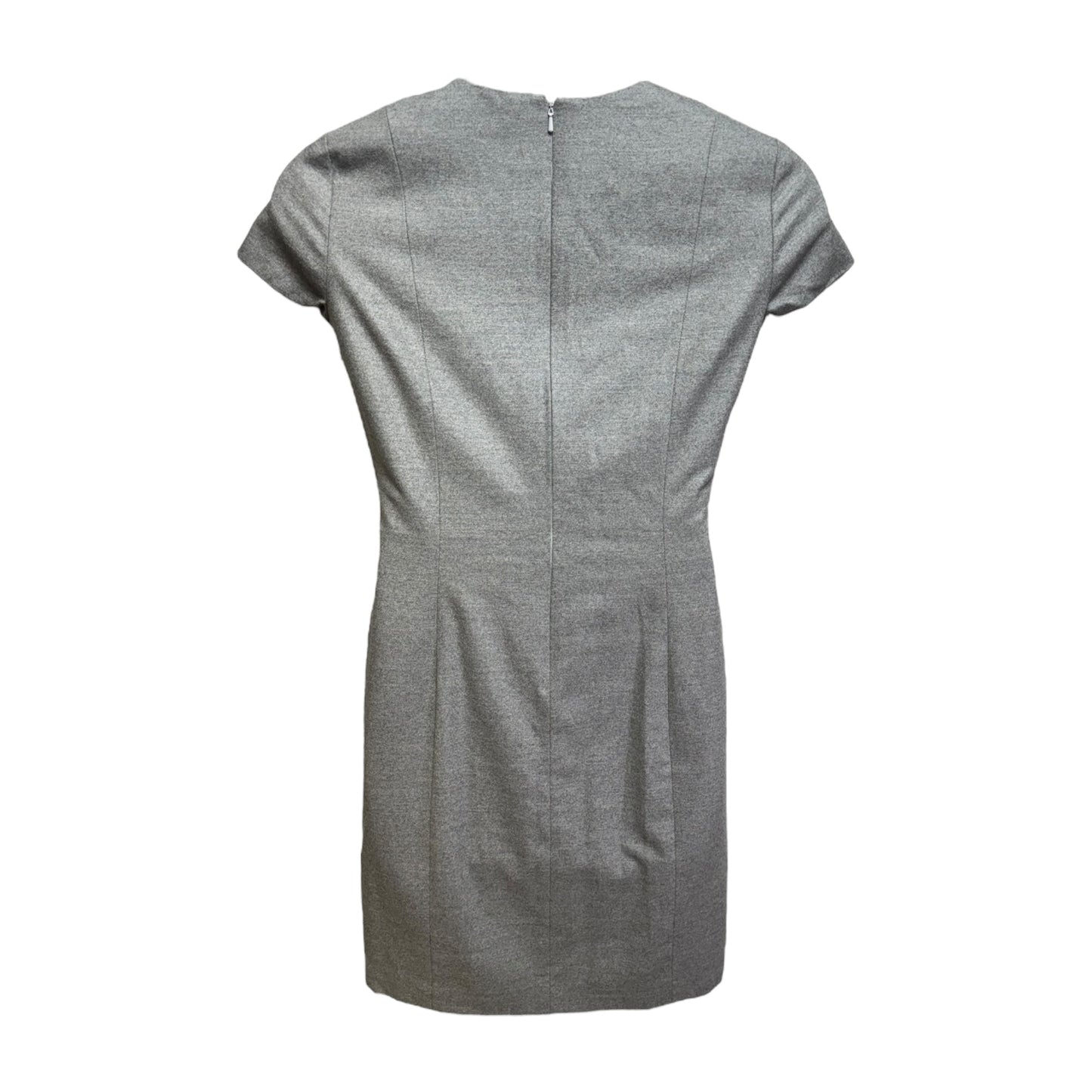 Merino Wool Dress Casual Short By Brooks Brothers In Grey, Size: 10