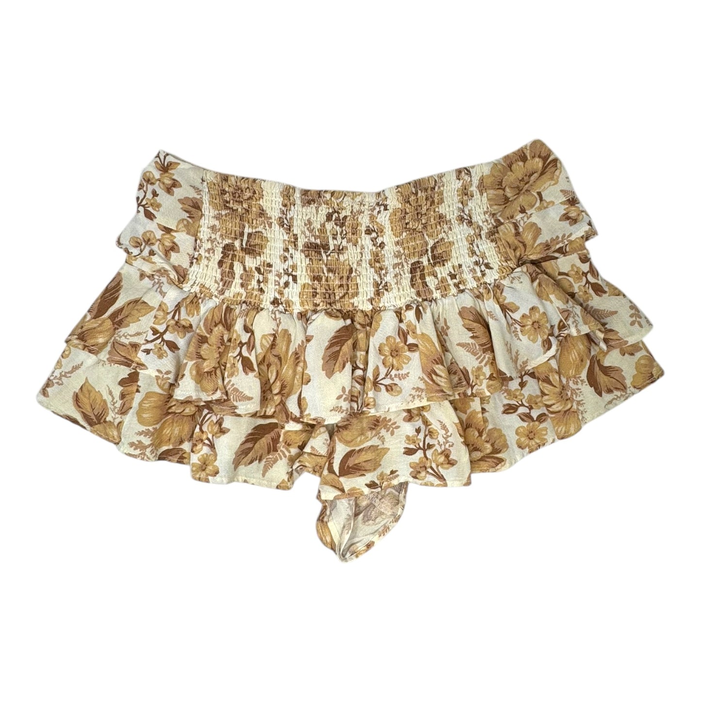 Days Gone By Tiered Shorts By Free People In Floral Print, Size: S