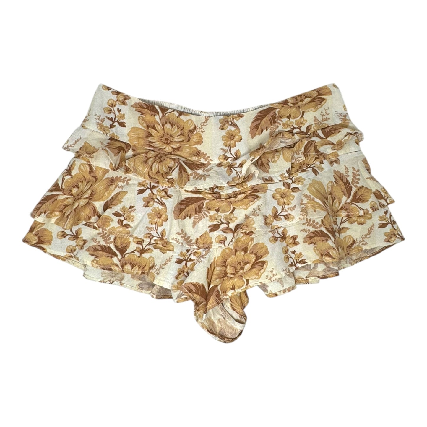 Days Gone By Tiered Shorts By Free People In Floral Print, Size: S