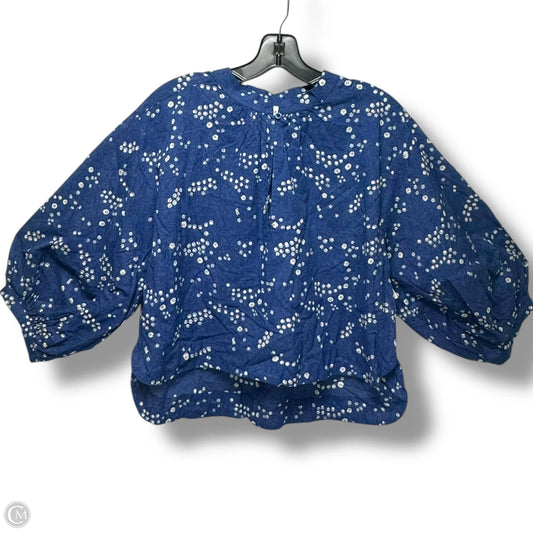 Top Long Sleeve By apiece apart In Blue, Size: S