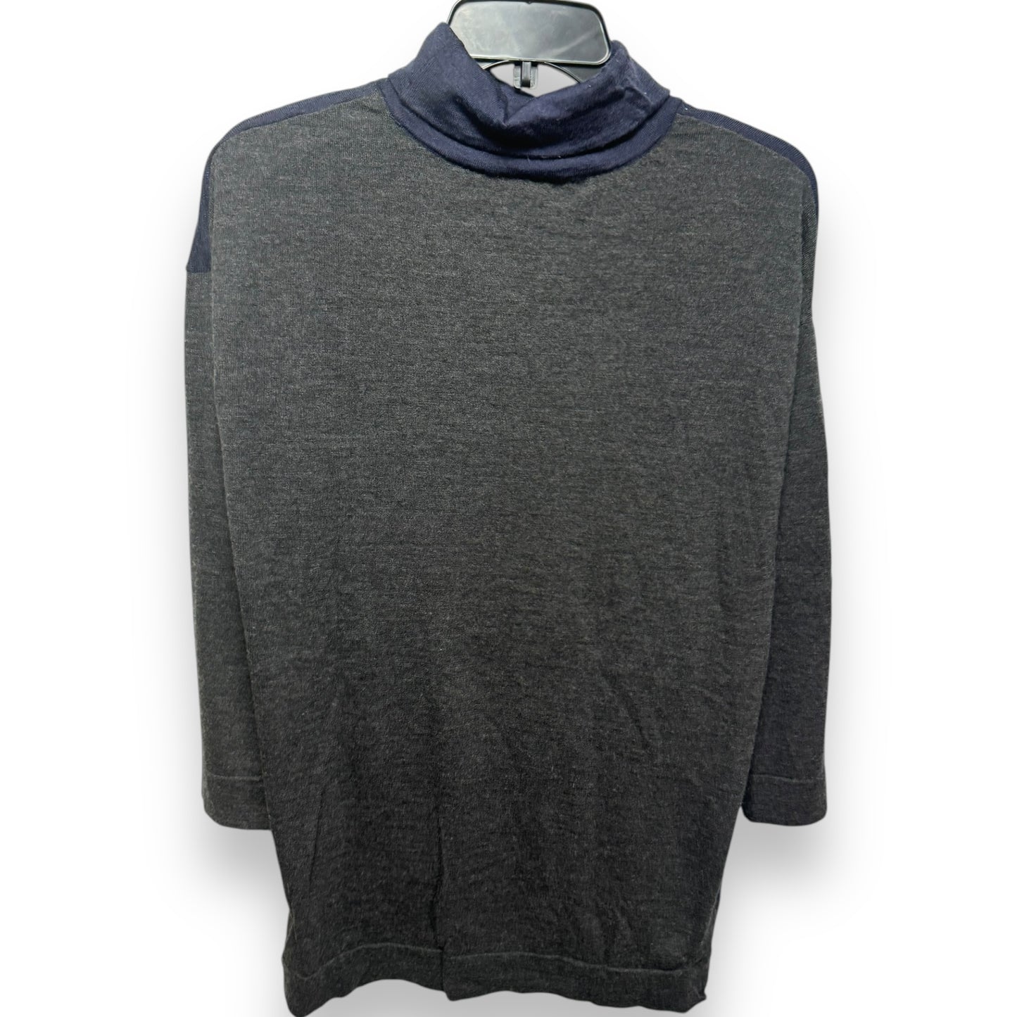 Sweater By Eileen Fisher In Blue & Grey, Size: M