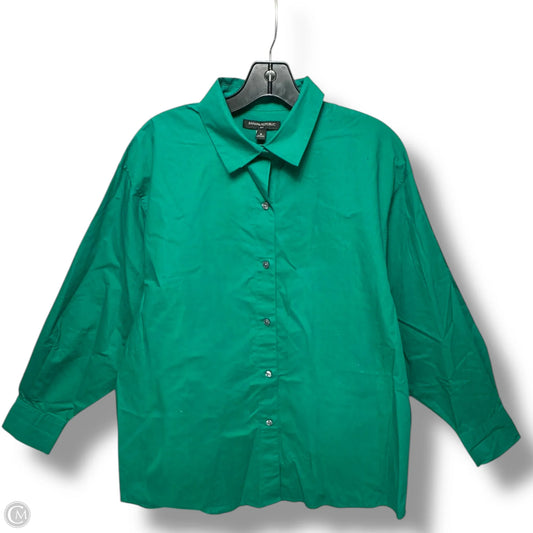 Top Long Sleeve By Banana Republic In Green, Size: S