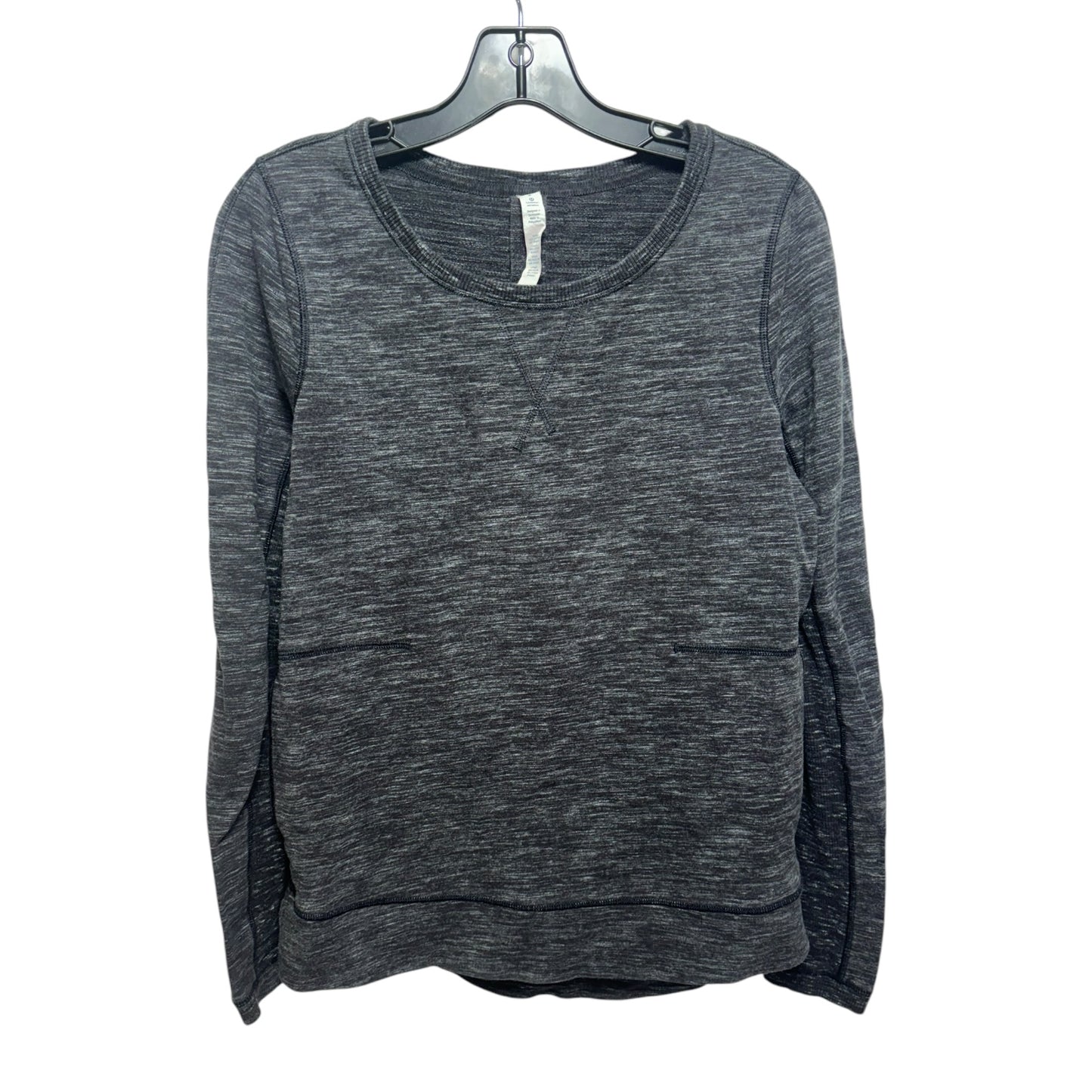 Exhalation Pullover II By Lululemon In Heathered Marled Black , Size: 6