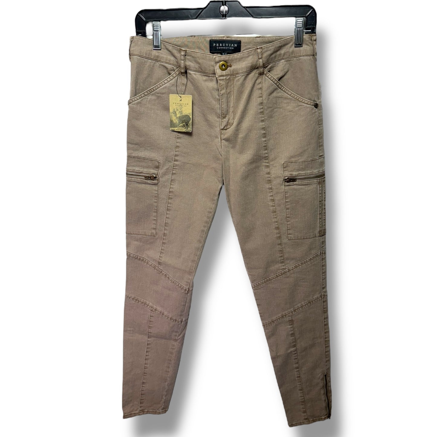 Pants Cargo & Utility By Peruvian Connection In Tan, Size: 4