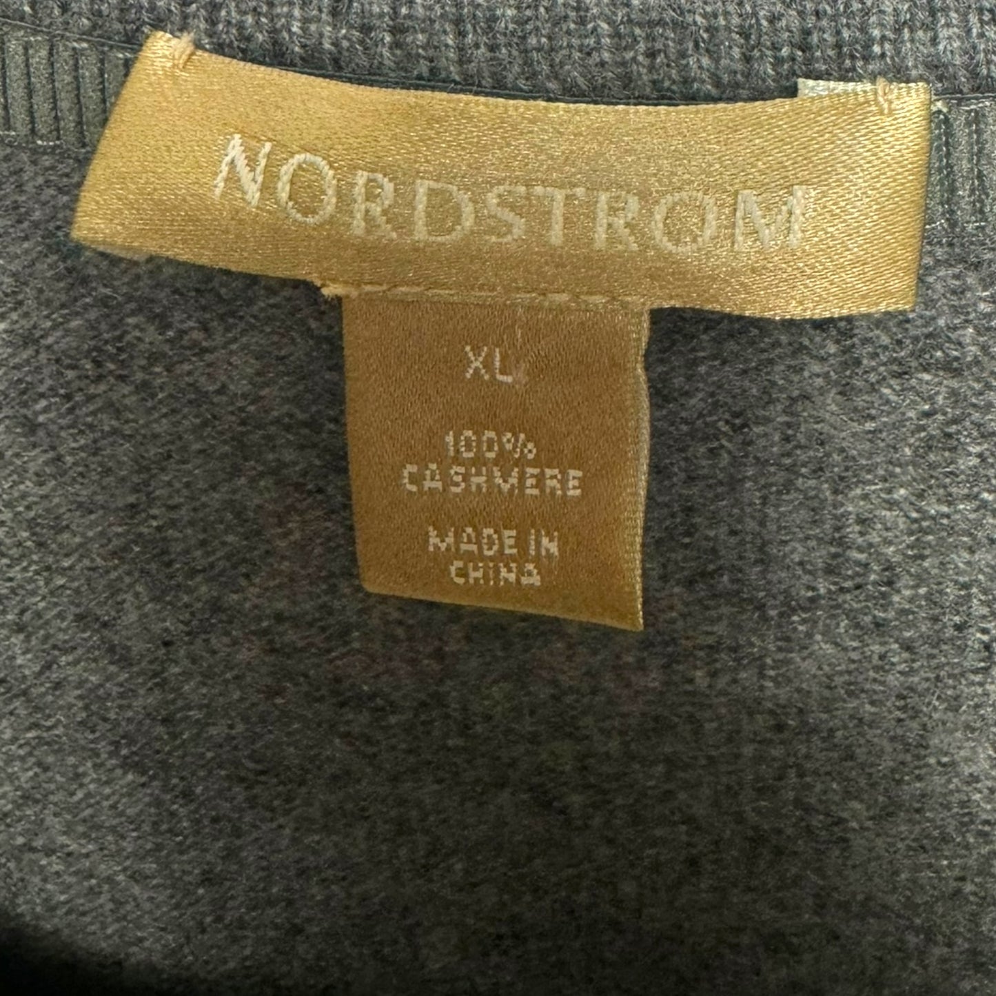 Sweater Cashmere By Nordstrom In Grey, Size: Xl