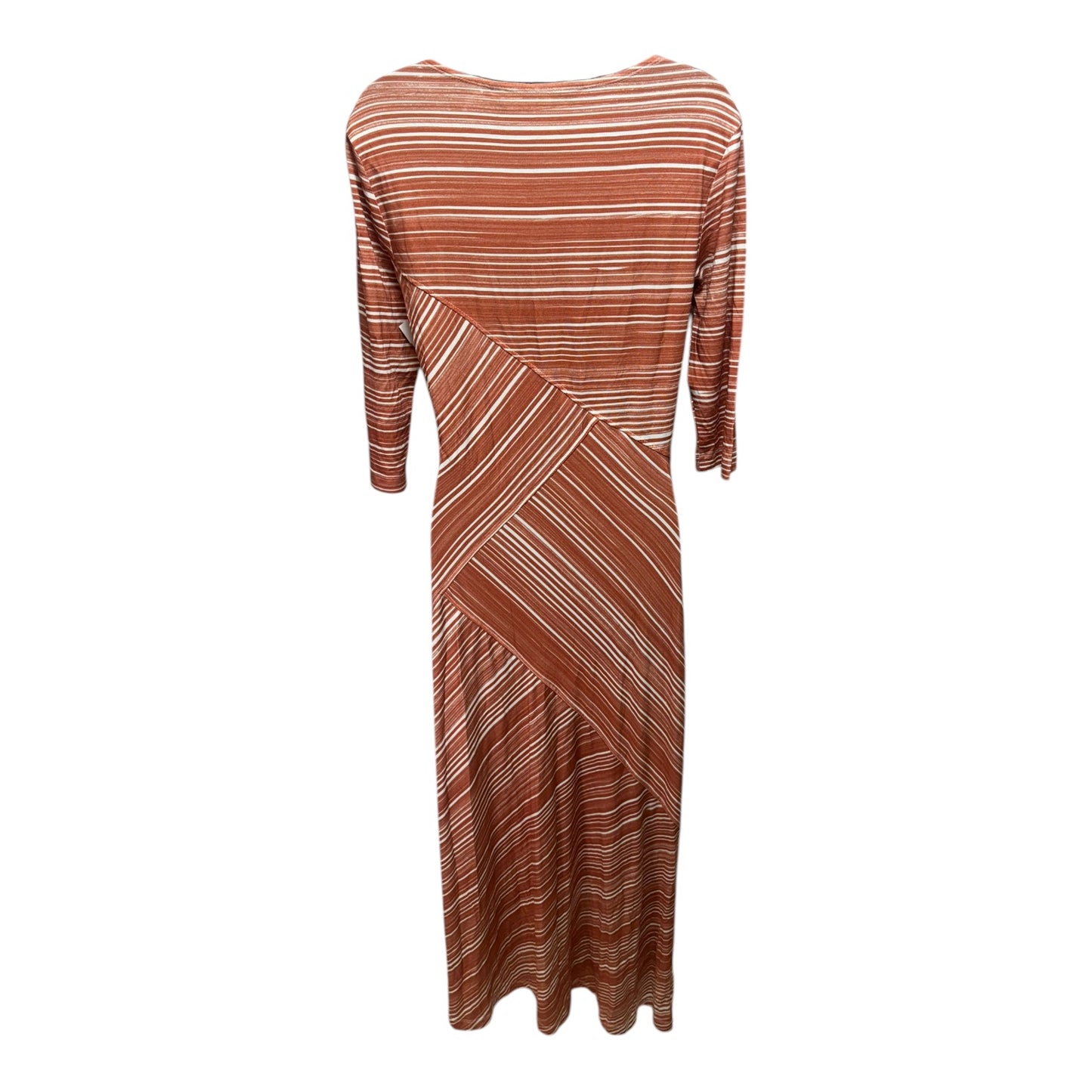 Circe Dress By Peruvian Connection In Melon Cream Stripe, Size: S